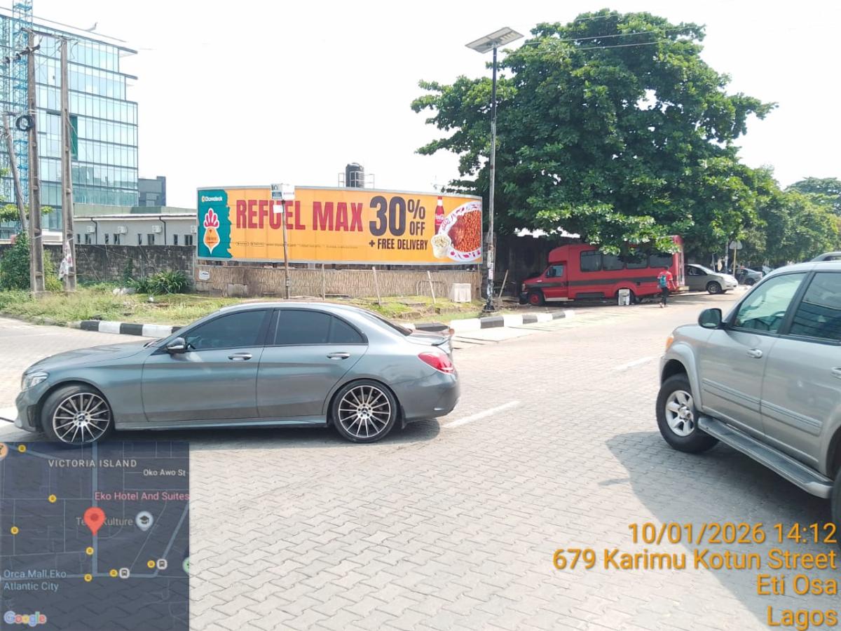 At Karimu Kotun junction along Akin Adesola, Victoria Island FTF Falomo Bridge, Adeola Odeku to Eko Hotel, Lagos-Calabar Coastal Road