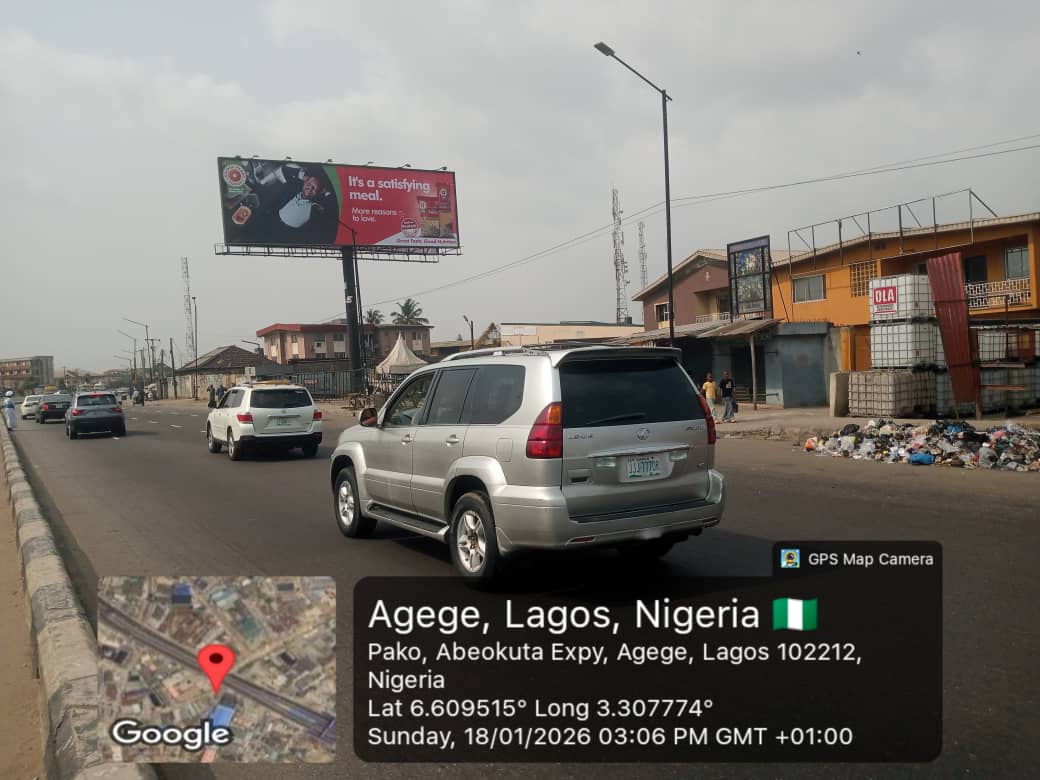 ALONG LAGOS ABEOKUTA EXPRESSWAY OPPOSITE ZENITH BANK BY PAKO BUS-STOP NEAR DOPEMU MARKET FTF IKEJA TO IYANA IPAJA