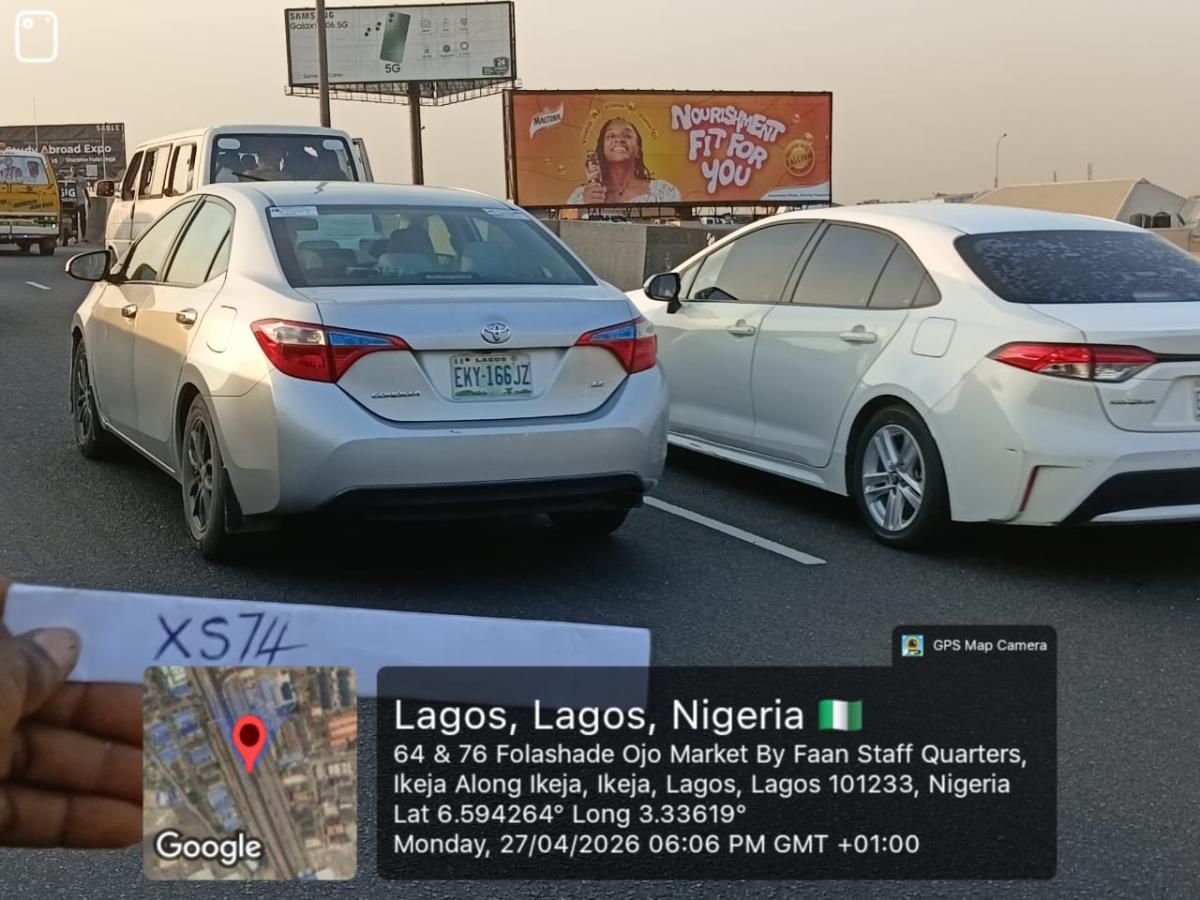 Eye-catching unipole billboard.