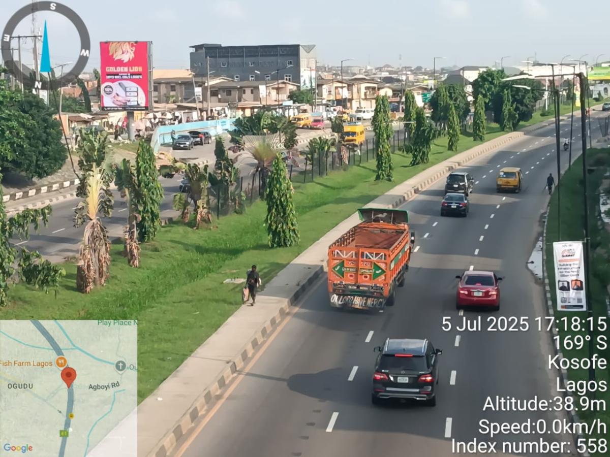 ALONG OGUDU-OWOROSHOKI ROAD BY OGUDU BUS STOP FTT THIRD MAINLAND