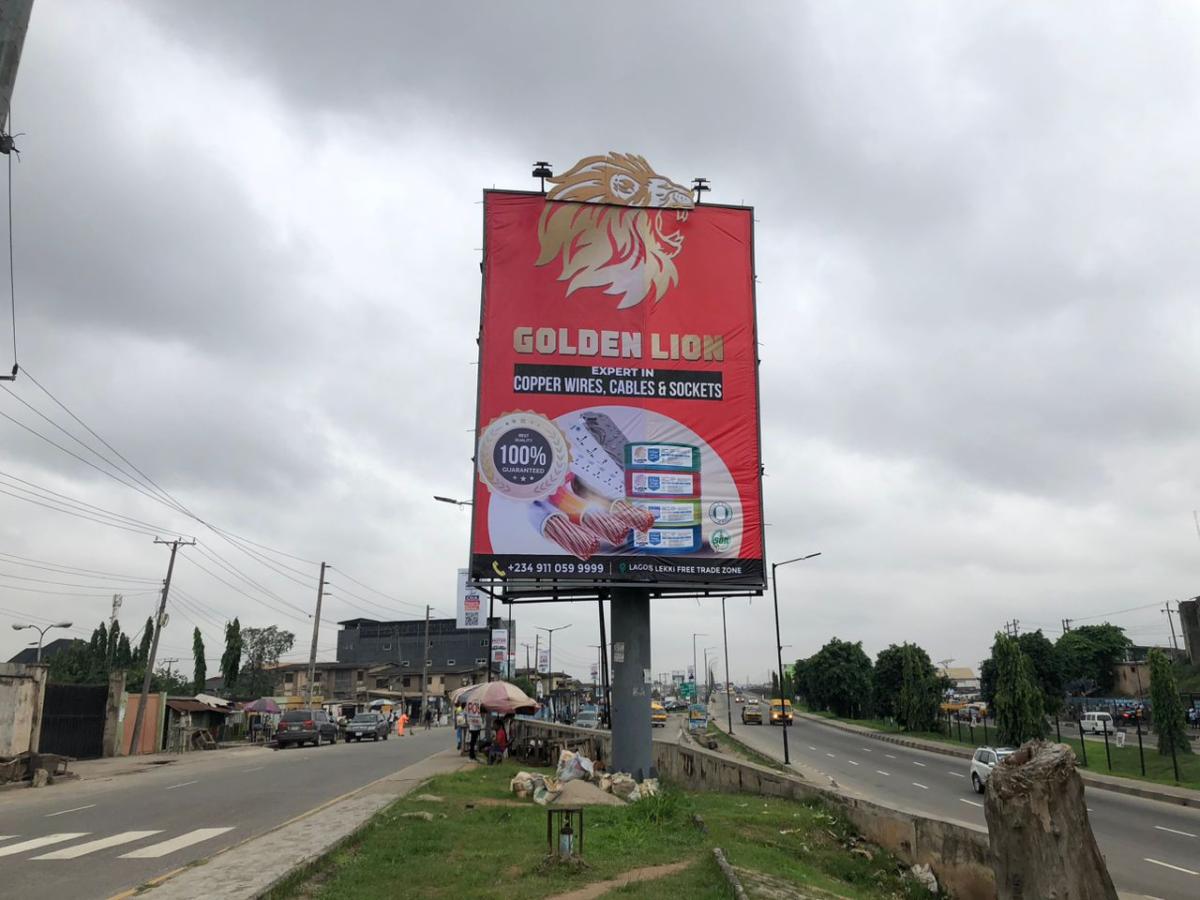 ALONG OGUDU-OWOROSHOKI ROAD BY OGUDU BUS STOP FTT THIRD MAINLAND