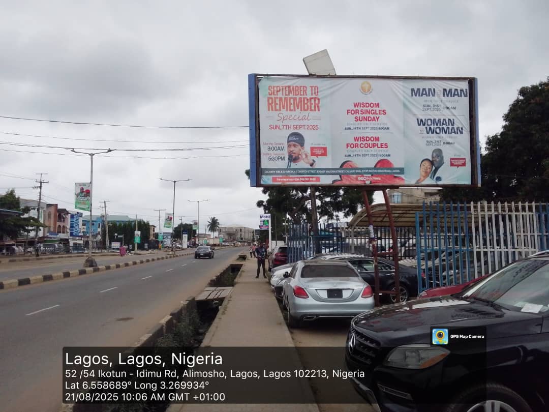 A VERY STRATEGIC 48 SHEET BOARD AT IKOTUN