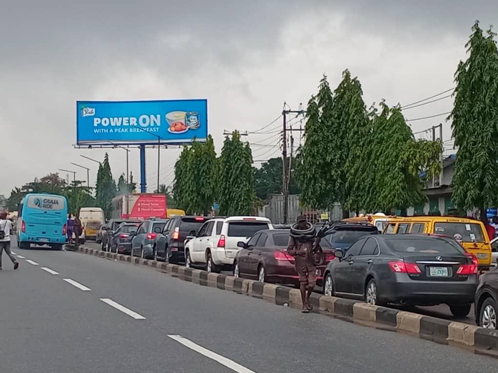 Unipole Landscape Billboard Ikeja along