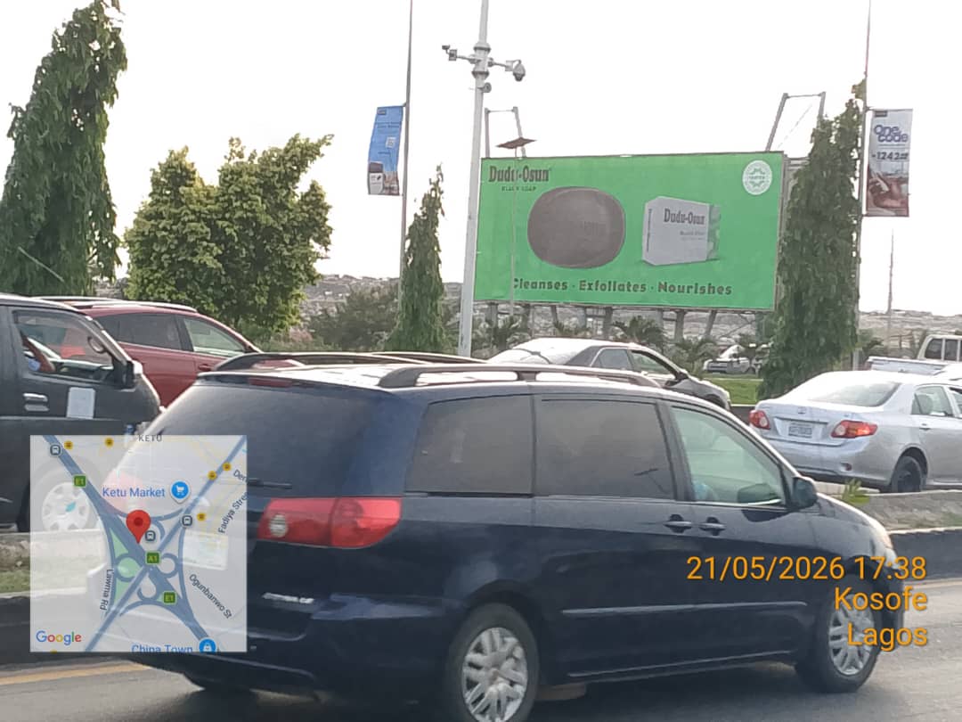 At Ojota Interchange inside the Keep Lagos Clean Park, Ojota FTT Motorways, 7Up, Alausa From Oworonshoki, Third Mainland Bridge etc