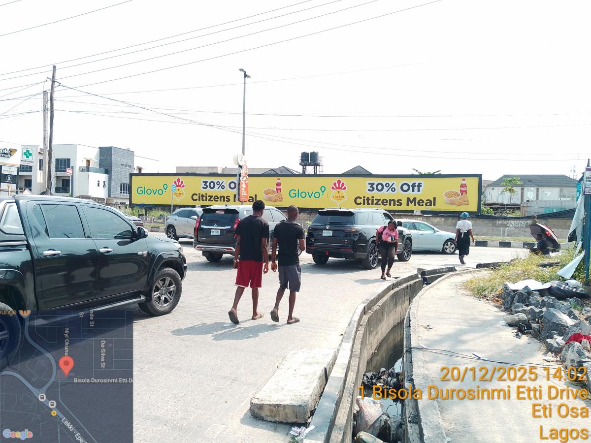 Along Bisola Durosinmi-Etti Drive Opposite EverCare Hospital, Tripple 7 Mall Off Admiralty Road, Lekki Phase 1