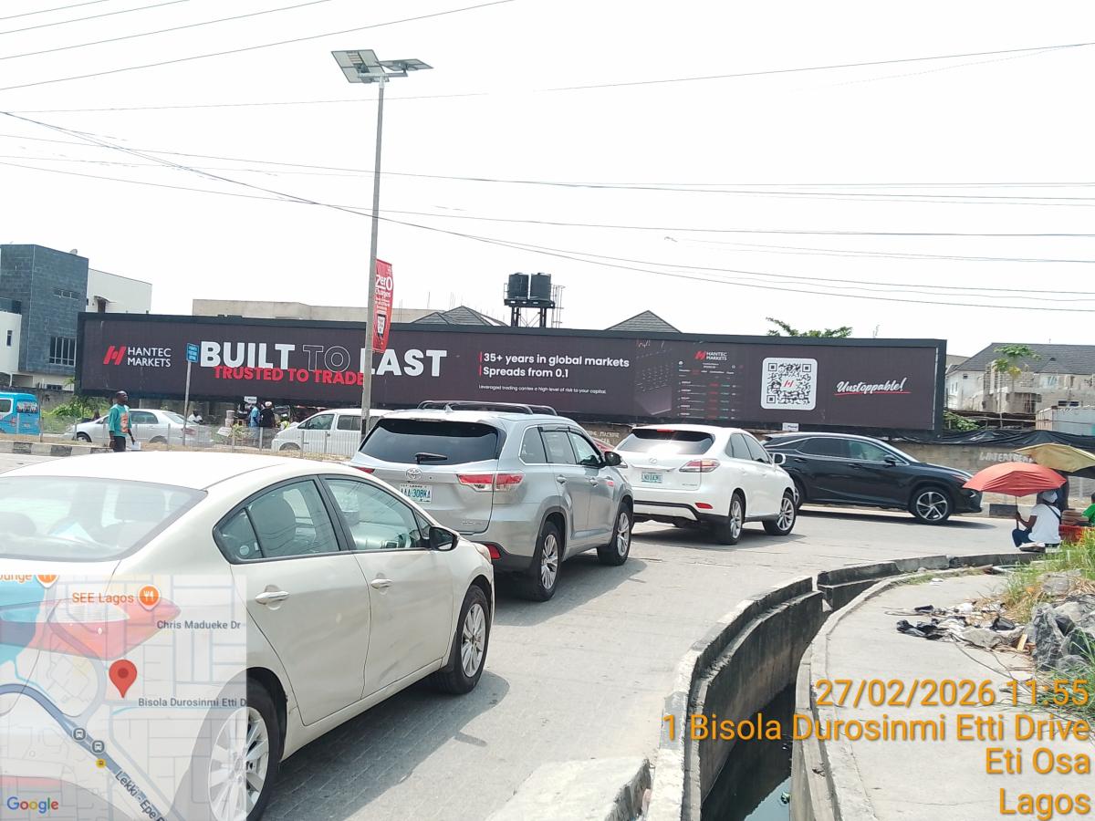 Along Bisola Durosinmi-Etti Drive Opposite EverCare Hospital, Tripple 7 Mall Off Admiralty Road, Lekki Phase 1